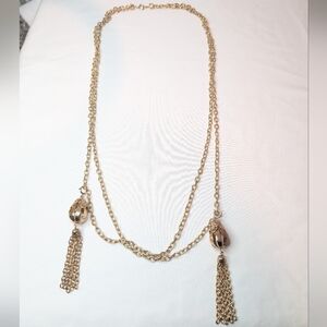 Long Double Chain Necklace